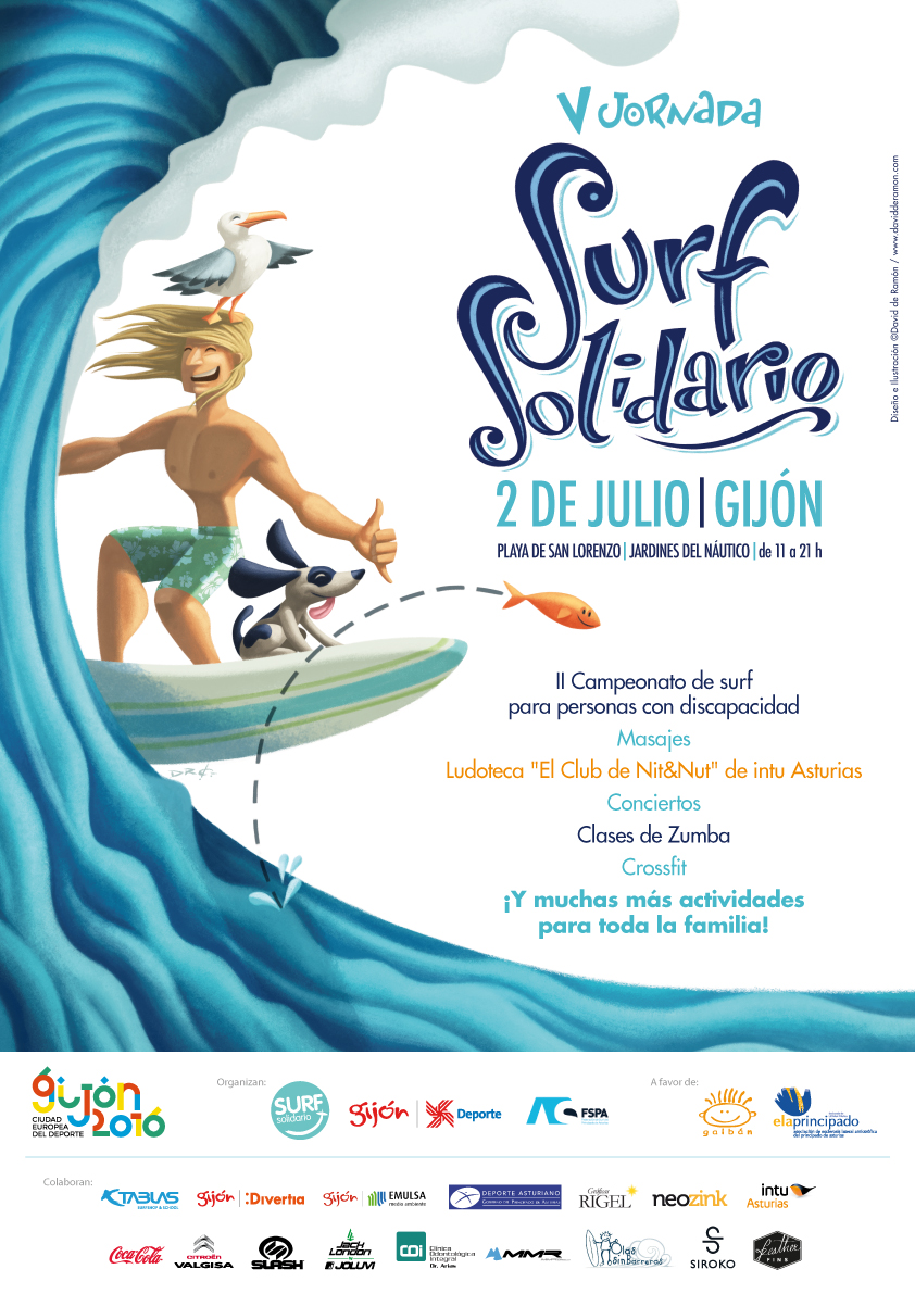 Jack London colaborador de la V Jornada de Surf Solidario